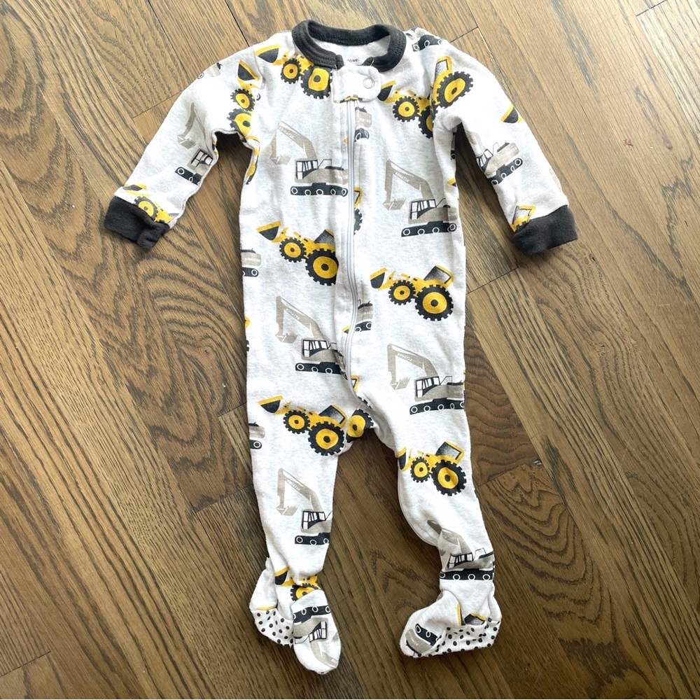 Construction Truck Pajamas, 6-12 Months